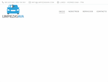 Tablet Screenshot of limpiezasava.com